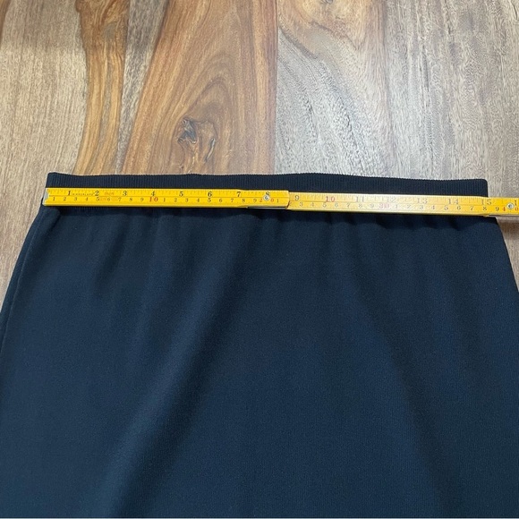 Grace Dane Lewis‎ Black Knit Lace Beaded Hem Pencil Skirt Stretch Knit sz L - Picture 6 of 9